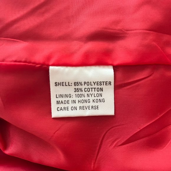 Vintage Grace Bros windbreaker contrast jacket khaki/ red, size M - Picture 5 of 5